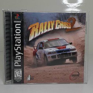 Rally Cross 2 Sony Playstation1 PS1 (1998) Black Label Complete